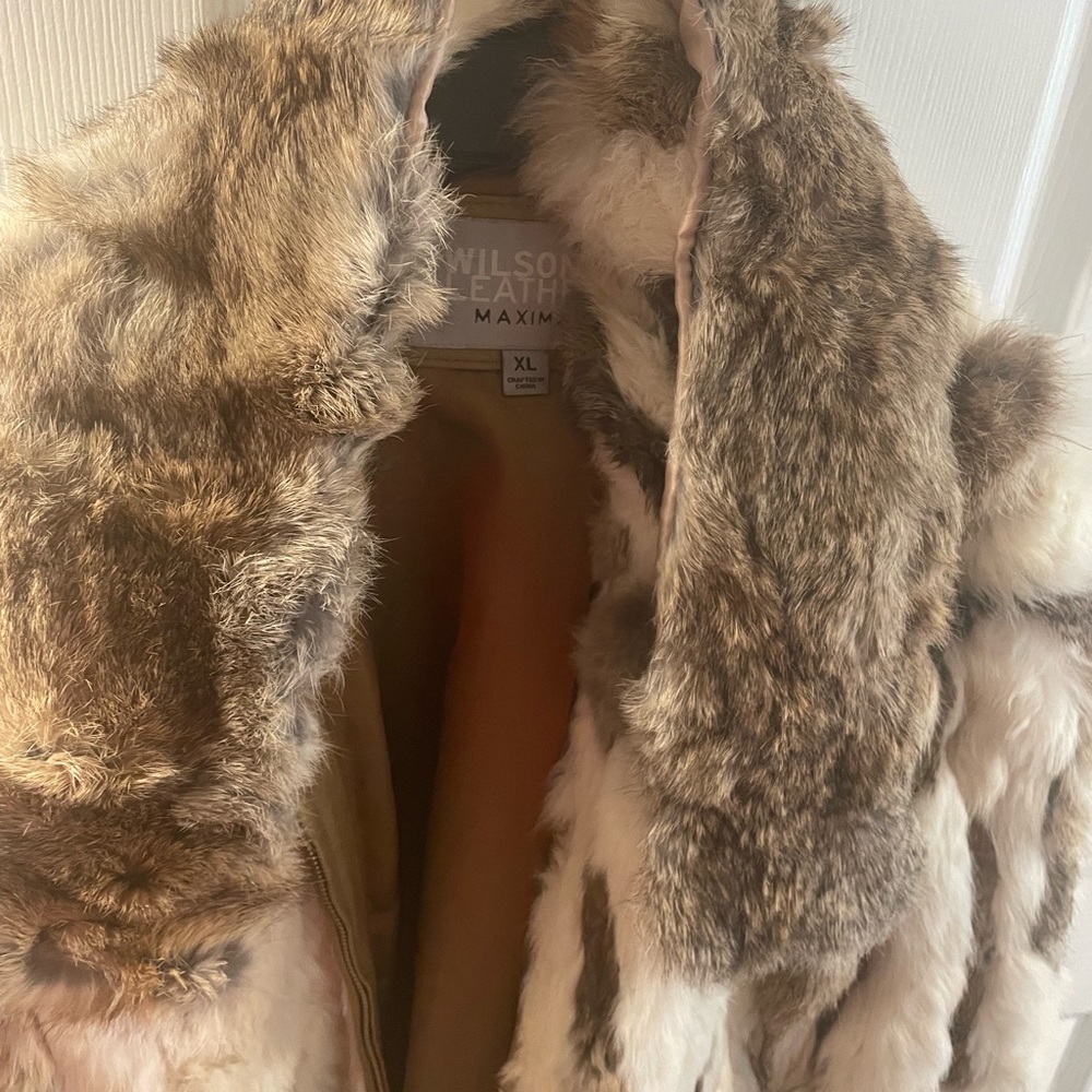 Wilsons Leather Women's Multicolor Fur Jacket
